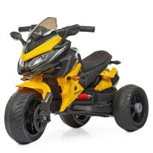 Дитячий електромобіль мотоцикл трицикл Bambi M 4274EL-6 BMW жовтий **