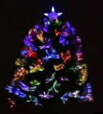 Новорічна ялинка сосна штучна розбірні висота 60 см C 29327 з Led підсвічуванням 55 гілок зелена