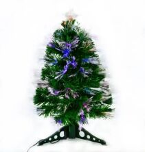 Новорічна ялинка сосна штучна розбірні висота 60 см C 29327 з Led підсвічуванням 55 гілок зелена