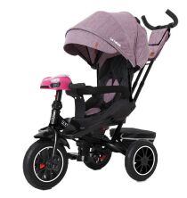 Велосипед коляска дитячий триколісний TILLY CAYMAN з пультом і посиленою рамою T-381/7 Фіолетовий льон