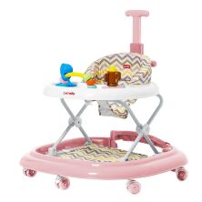 Ходунки CARRELLO Eterno CRL-9607 Rose 3 в 1 (ходунки, гойдалка, каталка)