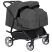 Коляска прогулочная CARRELLO Connect CRL-5502/1 Serious Black для двійні c перенесенням