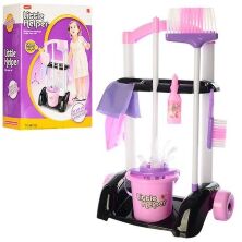 Дитячий ігровий набір для прибирання 667-32 відро щітки, совок, швабра візок