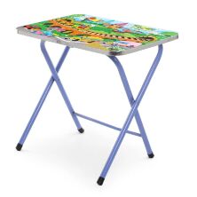 Дитячий столик зі стільчиком Bambi A19-TC Транспорт синій складаний**