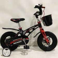 Дитячий двоколісний велосипед MARS-12 колеса 12 дюймів магнезиевая рама білий