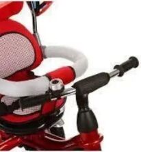 Велосипед-коляска дитячий триколісний Гумові колеса Turbo Trike M 3114-2A з батьківською ручкою червоний