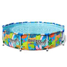 Каркасний круглий басейн BESTWAY 56985 розмір 305-66см об'єм 4062 л