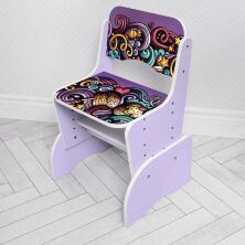 Дитяча регульована парта зі стільчиком растишка Bambi B 2071-106-4 Орнамент лаванда**