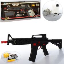 Пластиковий іграшковий автомат M16-4+ на радіокеруванні Водяні кулі + Окуляри / на акумуляторі