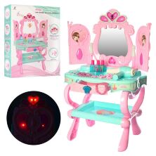 Дитячий туалетний столик, трюмо для дівчинки 3316 з аксесуарами / Дзеркало проявляється картинка / музика світло**