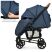 Коляска прогулочная El Camino ME 1011L ZETA Denim Blue синій**