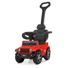 Електромобіль каталка толокар Bambi M 4247EL-3 Jeep з батьківською ручкою червона