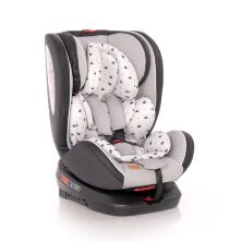 Дитяче автокрісло Lorelli (Bertoni) NEBULA Isofix 0-36 kg Grey Crowns сіре