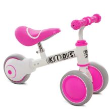 Беговел (велобіг від) толокар дитячий PROFI KIDS дитячий три колеса 7 дюймів M 5461-5 біло-рожевий **