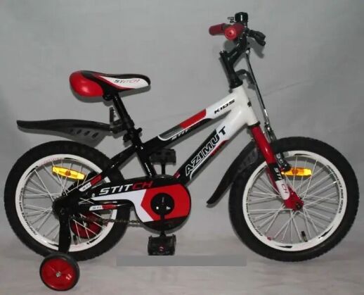 Дитячий двоколісний велосипед Azimut A Stitch 18 дюймів червоний**