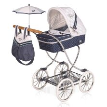 Коляска для ляльок DeCuevas 80237 Лялькова коляска із сумкою й парасолькою серії ТОП-Колекшн