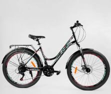Спортивний велосипед MTB Corso 97011 URBAN колеса 26д / SunRun / 21 швидкість з крилами і багажником