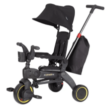 Дитячий триколісний велосипед-коляска TILLY COMBI T-392 BEIGE з батьківською ручкою бежевий