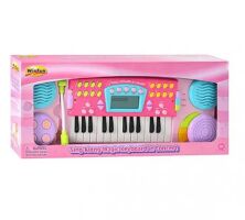 Дитячий синтезатор-піаніно WinFun 2036 G-NL Рожевий / 25 клавіш / LCD дисплей / для дівчинки