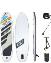 SUP-борд Надувна дошка для плавання/серфінг з веслом Bestway 65342 White Cap Set 305x84x12 см