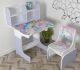 Дитяча парта шкільна розтишка зі стільцем Єдиноріг 105, Веселка лаванда ***