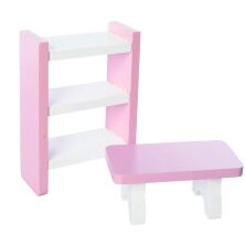 Дерев'яний будиночок для ляльок Bambi MD 2009 три поверхи і меблі**