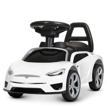 Машина каталка толокар BAMBI M 4317L-1 музика світло шкіряне сидіння білий**