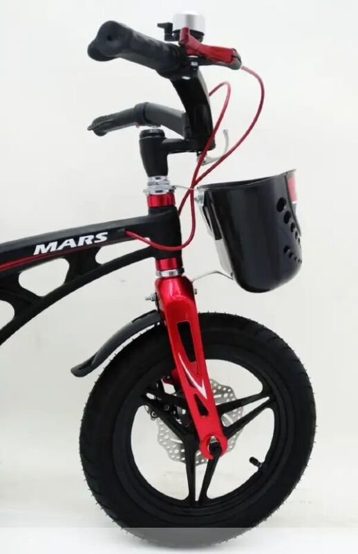 Дитячий двоколісний велосипед MARS-14 колеса 14 дюймів магнезиевая рама чорний