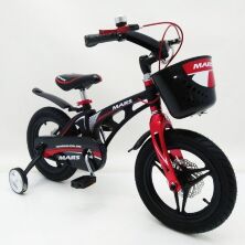 Дитячий двоколісний велосипед MARS-14 колеса 14 дюймів магнезиевая рама чорний