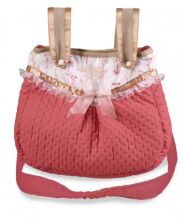 Коляска для ляльок DeCuevas 81033 Лялькова коляска Мартіна з сумкою і парасолькою червона