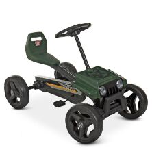 Дитячий педальний карт c EVA колесами Bambi kart M 4284E-10 темно-зелений**