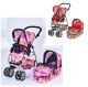 Коляска-траснформер для ляльок 2 в 1 Melogo 9662 ляльковий візочок, висота ручки 82см, 2 кольори