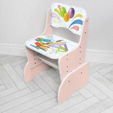 Дитяча регульована парта зі стільчиком растишка Bambi B 2071-105-7 Таблиця множення рожевий**