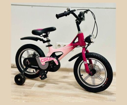 Дитячий двоколісний велосипед 16 дюймів Maraton CRUISER ICONIC дискові гальма рожевий для дівчинки