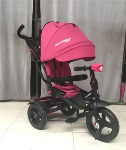 Дитячий триколісний велосипед Crosser T-400 NEO ECO AIR гірчичний