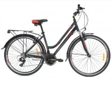 Міський велосипед 28 дюймів 18 рама Crosser City 28″ Чорно-червоний / Shimano