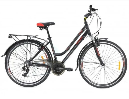 Міський велосипед 28 дюймів 18 рама Crosser City 28″ Чорно-червоний / Shimano