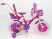 Дитячий Велосипед для дівчинки "BARBIE-16" Барбі з батьківською ручкою, фіолетовий***