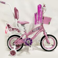 Дитячий двоколісний іспанська велосипед Princess-RUEDA (Принцеса-Руеда) 12-03B колеса 12 дюймів рожевий