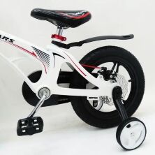 Дитячий двоколісний магнієвий велосипед 20 дюймів MARS-1 з кошиком та додатковими колесами, фіолетовий