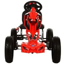 Дитячий педальний спортивний карт веломобіль на педалях BAMBI 1504-2-3 червоно-чорний **