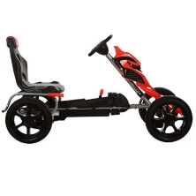 Дитячий педальний спортивний карт веломобіль на педалях BAMBI 1504-2-3 червоно-чорний **