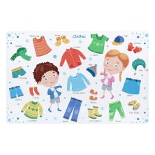 Дитячий пластиковий столик з двома стільчиками Bambi ETZY-13 бежево-коричневий