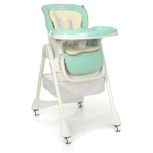 Класичний стільчик для годування EL CAMINO ME 1086 DESSERT Mint сидіння з екошкіри / м'ятний **