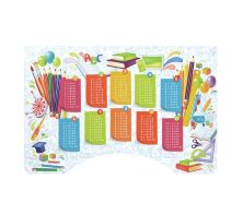 Дитяча регульована парта зі стільчиком растишка Bambi B 2071-105-3 Таблиця множення лайм**