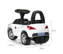 Дитяча каталка-толокар Аудіо M 3147A-1 білий**