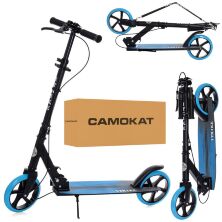Дитячий підлітковий двоколісний складаний самокат iTrike SR2-049-1-BBL алюмінієвий / ПУ колесах / синій**