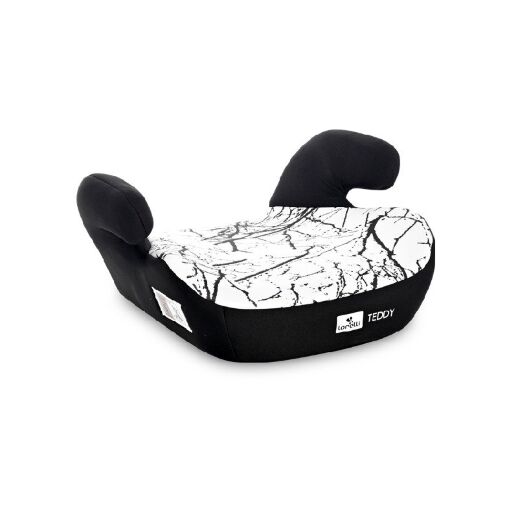 Дитяче Автокрісло-БУСТЕР Lorelli (Bertoni) Teddy 15-36 кг 4-12 років Grey Marble Сіре з білим