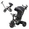 Дитячий триколісний велосипед-коляска TILLY DYNAMIC T-3810 BLACK з батьківською ручкою чорний