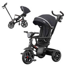Дитячий триколісний велосипед-коляска TILLY DYNAMIC T-3810 BLACK з батьківською ручкою чорний